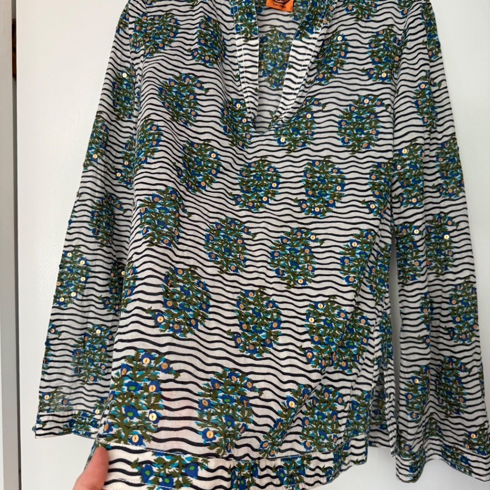 Tori Burch Size 2 Tunic With Sequence Detail - image 3
